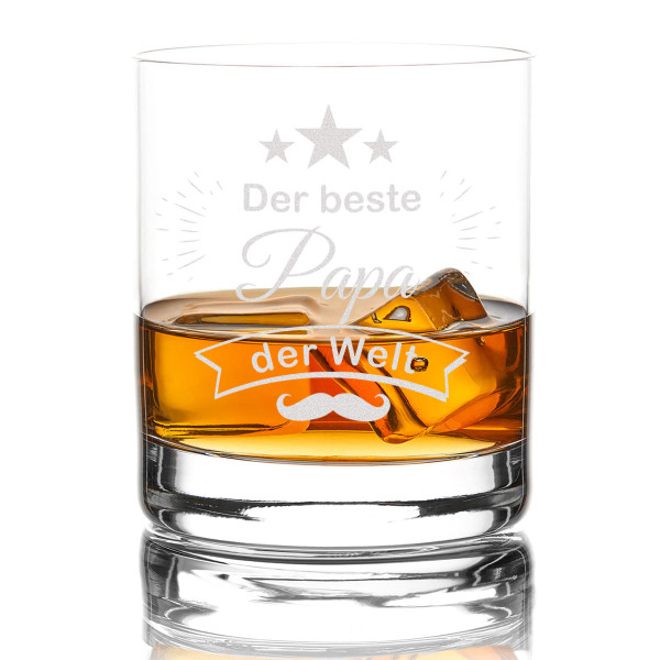 Whiskyglas mit Gravur, der Beste Papa der Welt