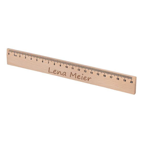 Personalisiert Lineal 20cm lang mit Gravur