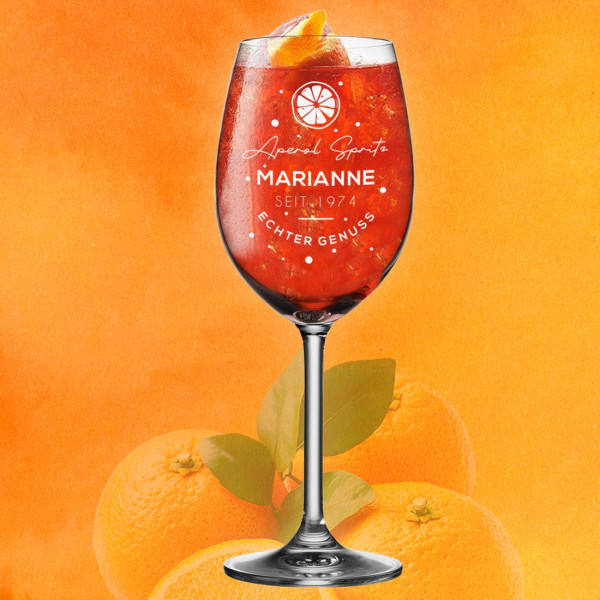 Aperitif-Glas mit personalisierter Gravur - Geschenke für Frauen
