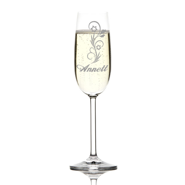 Sektglas mit Personalisierung
