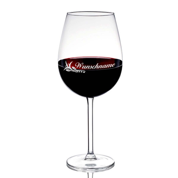 Rotweinglas / Weissweinglas mit Gratis Wunschgravur