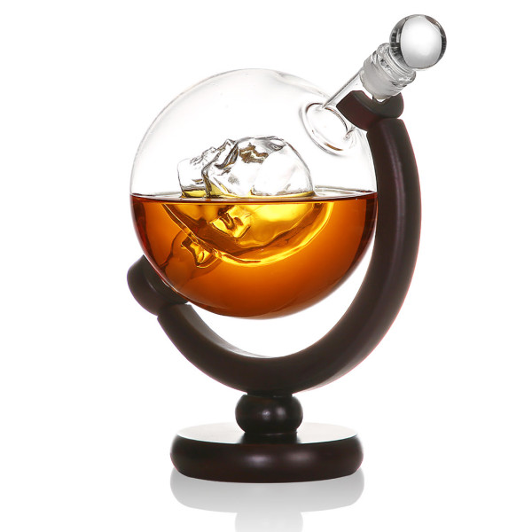 Skull Globus Dekanter für Whisky, Scotch und Bourbon