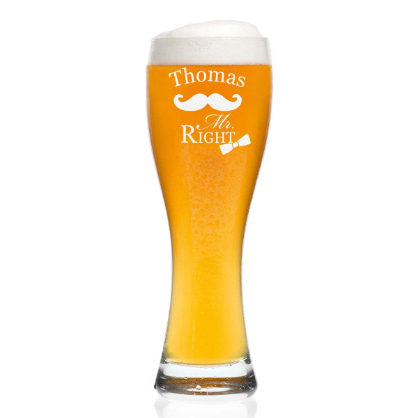 Weizenbierglas von Leonardo inkl. Gravur