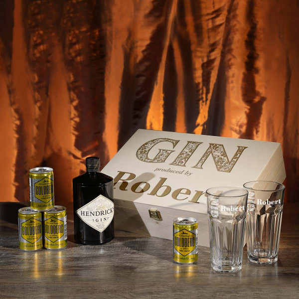 8-teiliges Gin-Tonic-Set inkl. Gravur Motiv trinken mit Stil