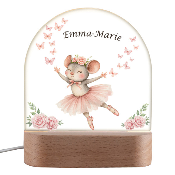 LED-Tischleuchte mit Tiermotiv Druck personalisiert - ideal als Geschenk