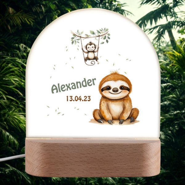 LED-Nachttischlampe für Kinder mit Tiermotiv - Personalisiertes Geschenk