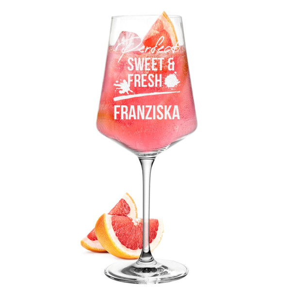 Sarti Spritz Aperitif Glas mit Wunschgravur - Geschenk für Frauen und Männer