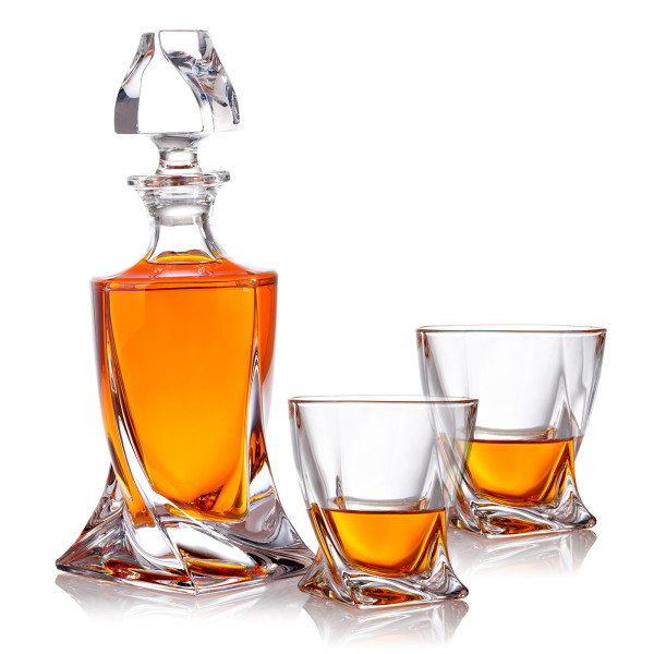 Whisky Dekanter Set inklusive Gläser mit Gravur 