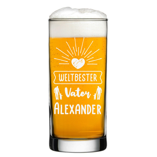 Longdrink Bierglas 485 ml mit personalisierter Gravur